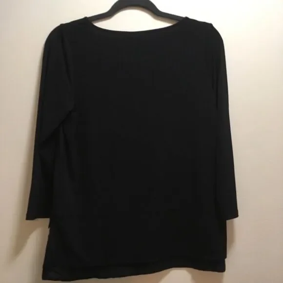 NWT SZ Small DKNY Black Popover - Picture 5 of 7